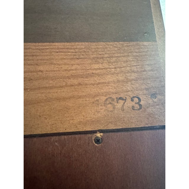 1960s Attributed to Henredon Campaign Style Lighted Display Cabinets (2) For Sale - Image 9 of 11