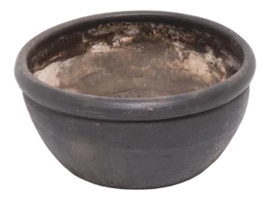 Early 20th Century Chinese Black Clay Basin