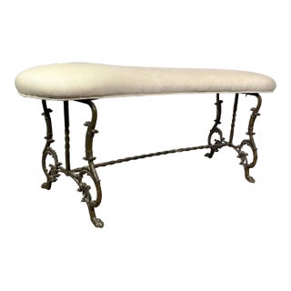 Iron Corved Bench For Sale