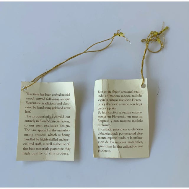 Italian Florentine Gold Carved Wood Sconces - a Pair For Sale In Atlanta - Image 6 of 7