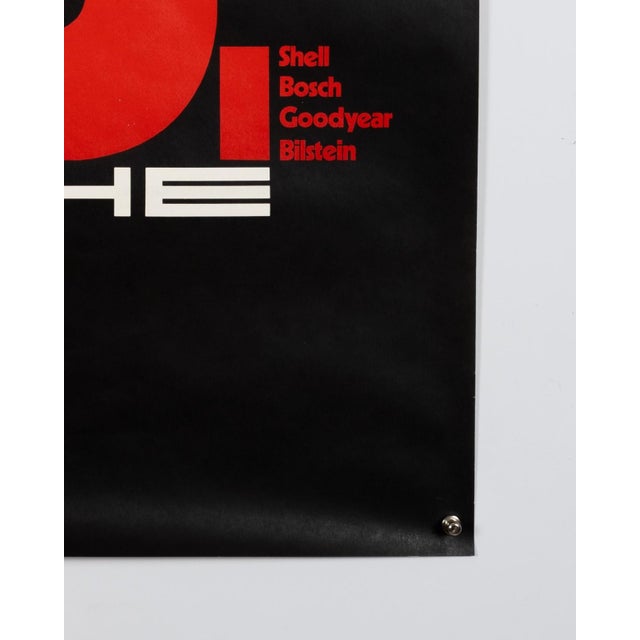 Black Porsche Interseries 300km Nürburgring Porsche Poster from Atelier Strenger, 1973 For Sale - Image 8 of 9