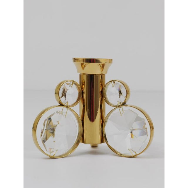 Brass and Crystal Candleholders from Palwa, 1970s, Set of 6 For Sale - Image 17 of 18