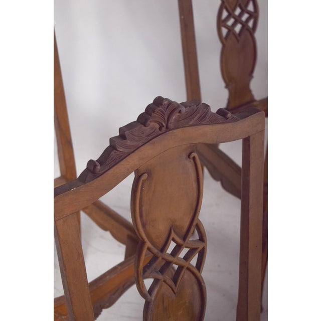 Brown Portuguese Dining Chairs, 1890s, Set of 6 For Sale - Image 8 of 10