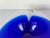 Mats Jonasson Sweden Art Glass Blue Magic Bowl, Signed For Sale - Image 4 of 12