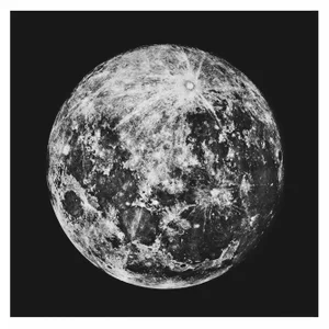 Black and White Moon Print