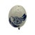 Vintage Porcelain Egg Pepper Shaker in Delft-Style Blue and White With Windmill Scene For Sale - Image 11 of 12