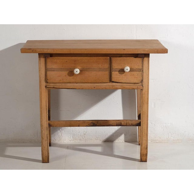 Oak Kitchen Table, 1920s For Sale - Image 9 of 15