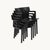 Anna Castelli Ferrieri Chairs in Printed Black Plastic by Anna Castelli Ferreiri for Kartell, 1980s, Set of 10 For Sale - Image 4 of 11