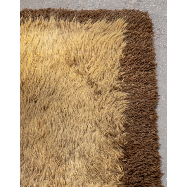 Mid-Century Modern Scandinavian Modern Rya Rug, 6' 1" X 2' 10" For Sale - Image 3 of 6