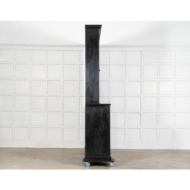 Large English Ebonised Glazed Pine Dresser, 19th Century For Sale - Image 6 of 15