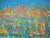 André Cottavoz, Nighttime on the Harbour of St Tropez, 1960, Oil on Canvas For Sale - Image 8 of 11