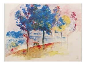 1959 After Auguste Renoir "The Bridge at Argenteuil" Vintage Hungarian Full-Color Print