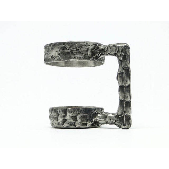 Black Postmodern Greek Tin Tea Basket, 1970s For Sale - Image 8 of 8