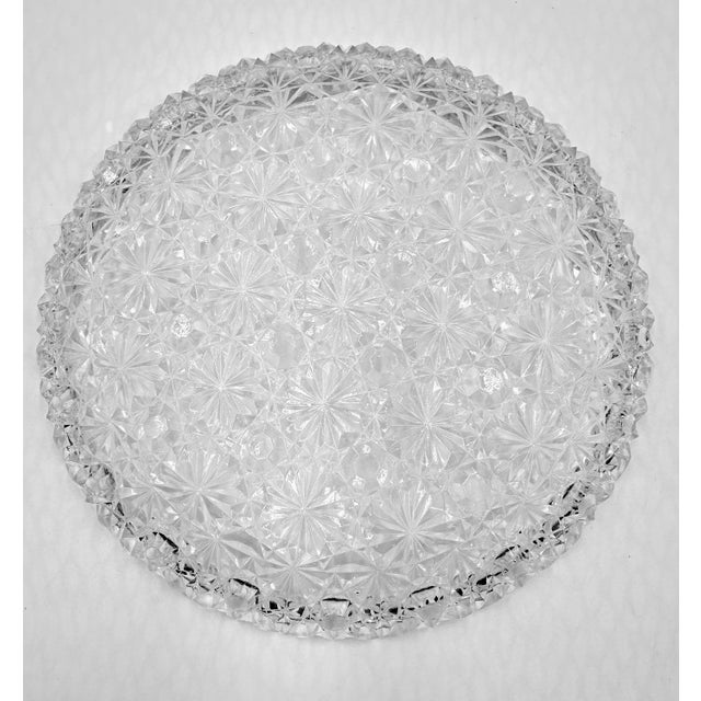 Early 19th Century Hobb's Blue Inverted Thumbprint Victorian Glass Butter Dish Daisy & Button Base For Sale - Image 4 of 8