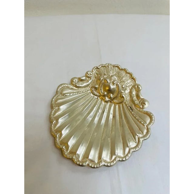 Metal Shell-Shaped Silver Soap Dish, France, 1920s For Sale - Image 7 of 7