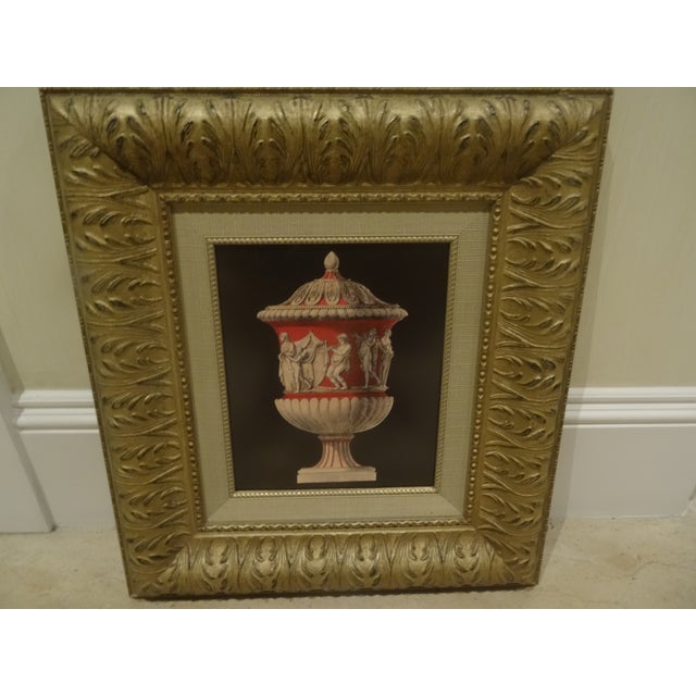 Late 20th Century Set of 4 Vintage Neoclassical Urn Prints For Sale - Image 5 of 6
