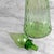 Mid-Century 24″ Italian Empoli Green Optic Art Glass Genie Bottle For Sale - Image 6 of 8
