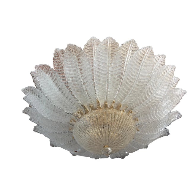 Italian Impressive Flush Mount Murano Glass diameter 100 cm =39. 4" ship in 4 weeks