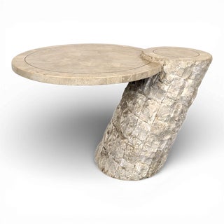Side Table in Imitation Tessellated Stone For Sale