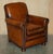 Vintage English Sofa and Chairs in Brown Leather, Set of 3 For Sale - Image 12 of 18