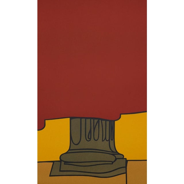 Valerio ADAMI (1935) Charleroi Original color lithograph poster On wove paper, 38 x 85 cm (approx. 15 x 33 inches) Printed...
