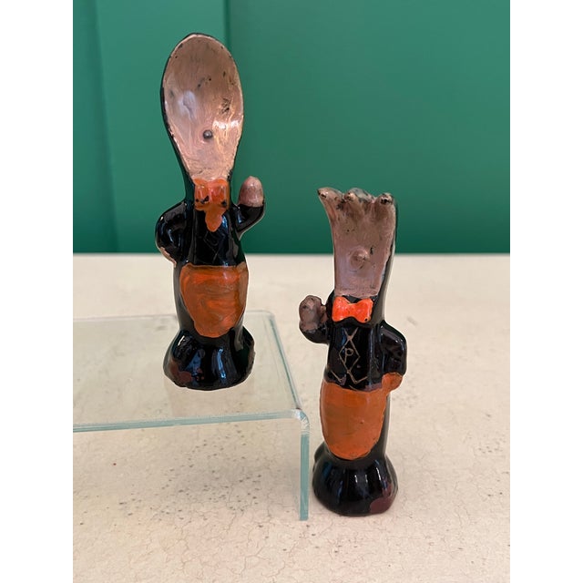 Antique Anthropomorphic Spoon and Fork Salt and Pepper Shakers For Sale - Image 4 of 8