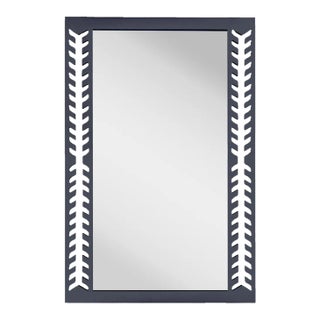 Fleur Home Audubon Spruce Rectangle Mirror in Hale Navy, 30x40 For Sale