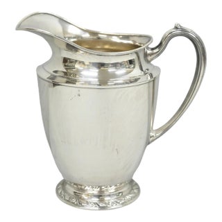 Vintage Oneida Briarcliff Victorian Silver Plated Water Pitcher For Sale