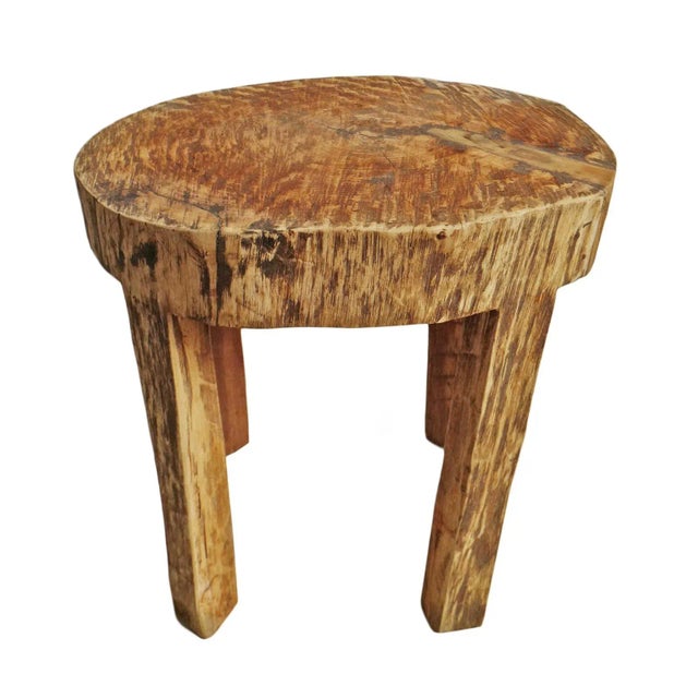 Brown Contemporary Rustic Naga Four Leg Wood Table For Sale - Image 8 of 8