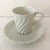 Vintage Haviland Limoges France White Porcelain Demitasse Cup and Saucer Mint Condition. For Sale - Image 13 of 14