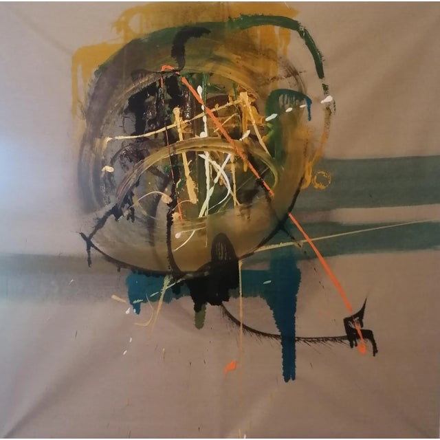 Stefano Mazzolini, Uovoma, 2022, Acrylic & Oil on Canvas For Sale - Image 3 of 4