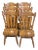 1970s Solid Oak Spindle Back Dining Chairs – Set of 6 - Nashville For Sale