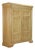 Antique Baroque Green Lacquered Poplar Wardrobe, 1700s For Sale