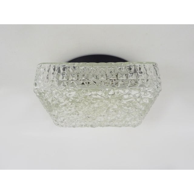 Glass and Metal Wall Light, 1950s For Sale - Image 4 of 10