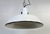 Metal Industrial White Enamel Factory Pendant Lamp from Abolite, 1960s For Sale - Image 7 of 17
