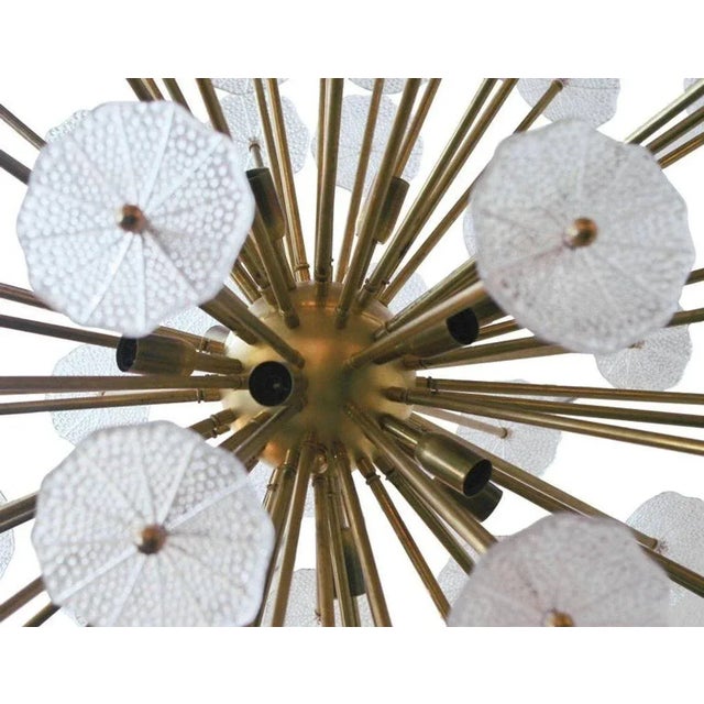 Italian Sputnik Chandelier W/ Clear Murano Glass, 1960s For Sale In Los Angeles - Image 6 of 7