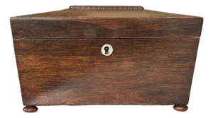 Small Early 19th Century Antique English Georgian Era Tea Caddy