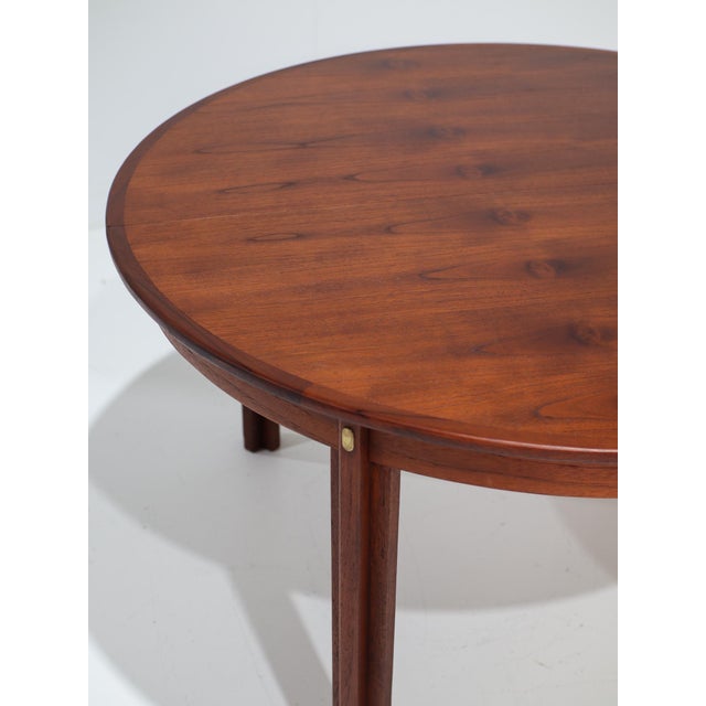 Round Extendable Dining Table in Teak attributed to Børge Mogensen for Karl Andersson & Söner, Denmark, 1960s For Sale - Image 14 of 18