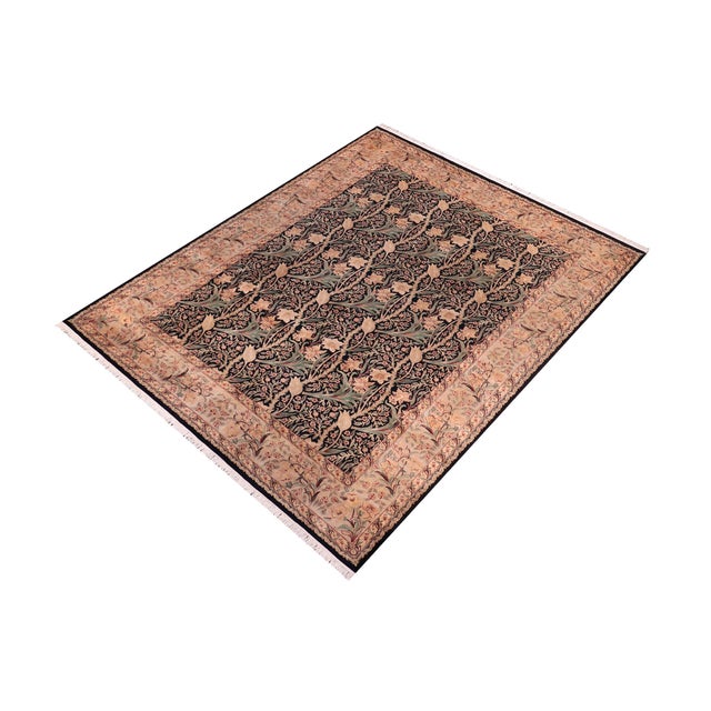 Designed with mesmerizing intricacy and gorgeous color palette, this hand-knotted masterpiece demonstrates the beauty and...