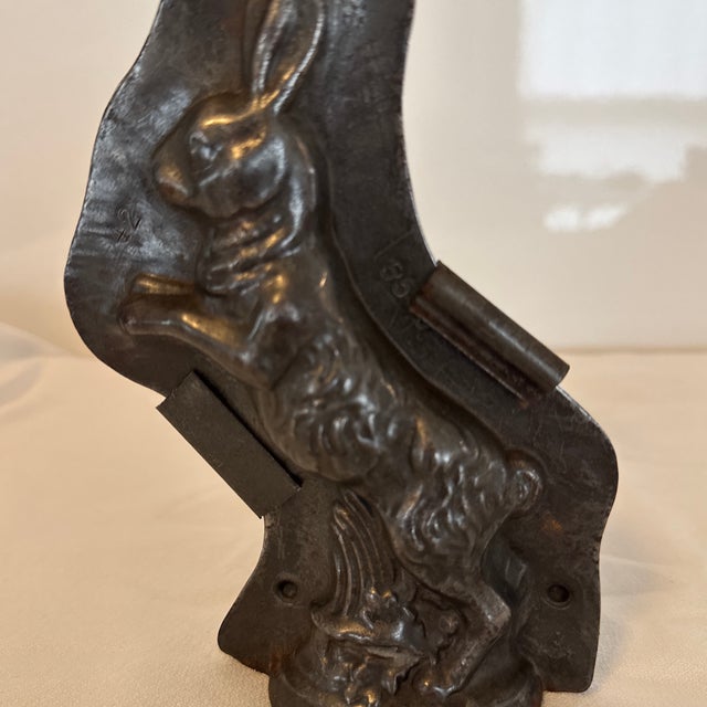 Antique Metal Chocolate Bunny Mold For Sale - Image 4 of 9