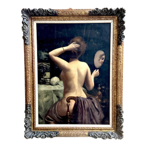 19th Century French School Oil on Canvas 'After the Bath'
