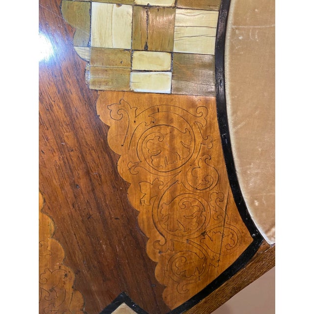 Wood Large 1700's Heraldic Wood Marquetry Coat of Arms Crest Shield Plaque Sculpture For Sale - Image 7 of 12