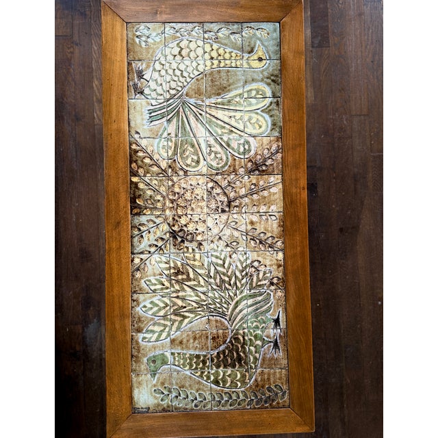 Wood Ceramic Coffee Table by Robert Perot for Vallauris, 1950s For Sale - Image 7 of 7