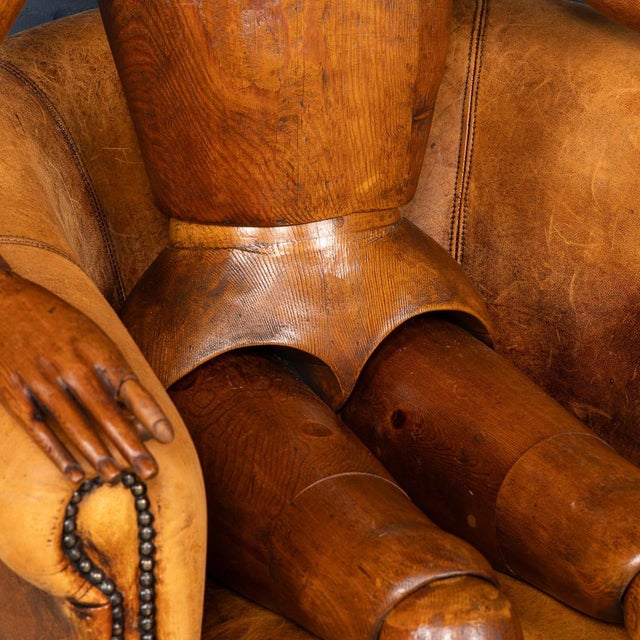 Wood Antique 19th Century French Life Size Wooden Artist's Lay Figure, 1860s For Sale - Image 7 of 18
