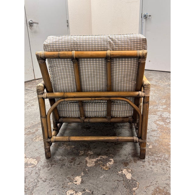 1970s McGuire Furniture Bamboo Chaise Lounge, Circa 1970's For Sale - Image 5 of 12