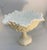 Mid-century Westmoreland old quilt pattern footed decorative compote bowl With ruffled edge. Discontinued