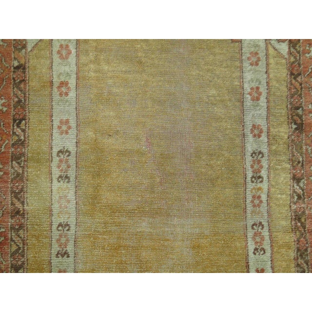 19th Century Zabihi Collection Gold Angora Oushak Rug - 4' x 5'9" For Sale In New York - Image 6 of 7