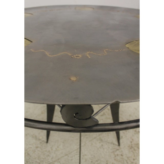 Paul Evans Inspired Modern Designed Brutalist Pub Table For Sale - Image 4 of 13