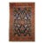 Antique Persian Mahal Sultanabad Rug, Hand-Knotted Wool, Geometric Pattern, 4x7, Navy & Red For Sale