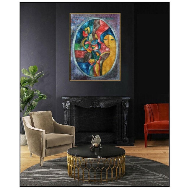 Message us to inquire about custom framing options! (Included for free with every purchase) The artwork here, "Portrait of...